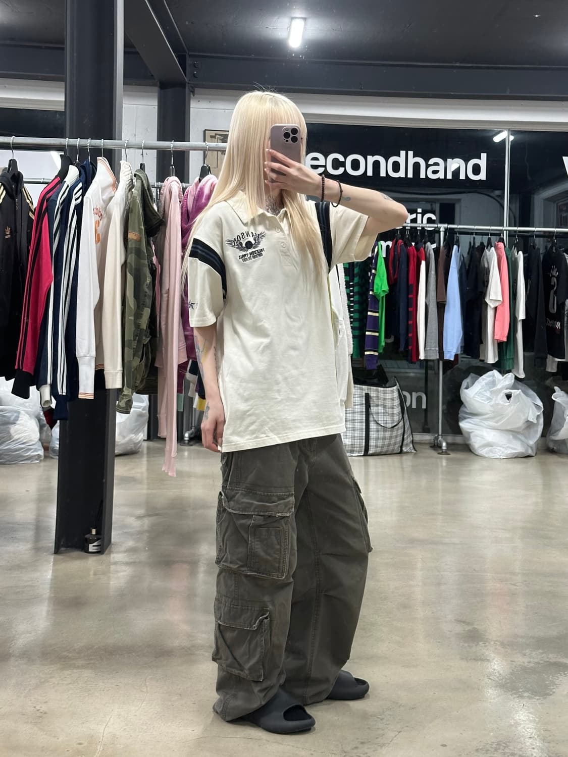 벤슨 백 스타윙 자수 카라 반팔 PK 티셔츠 상품이미지2