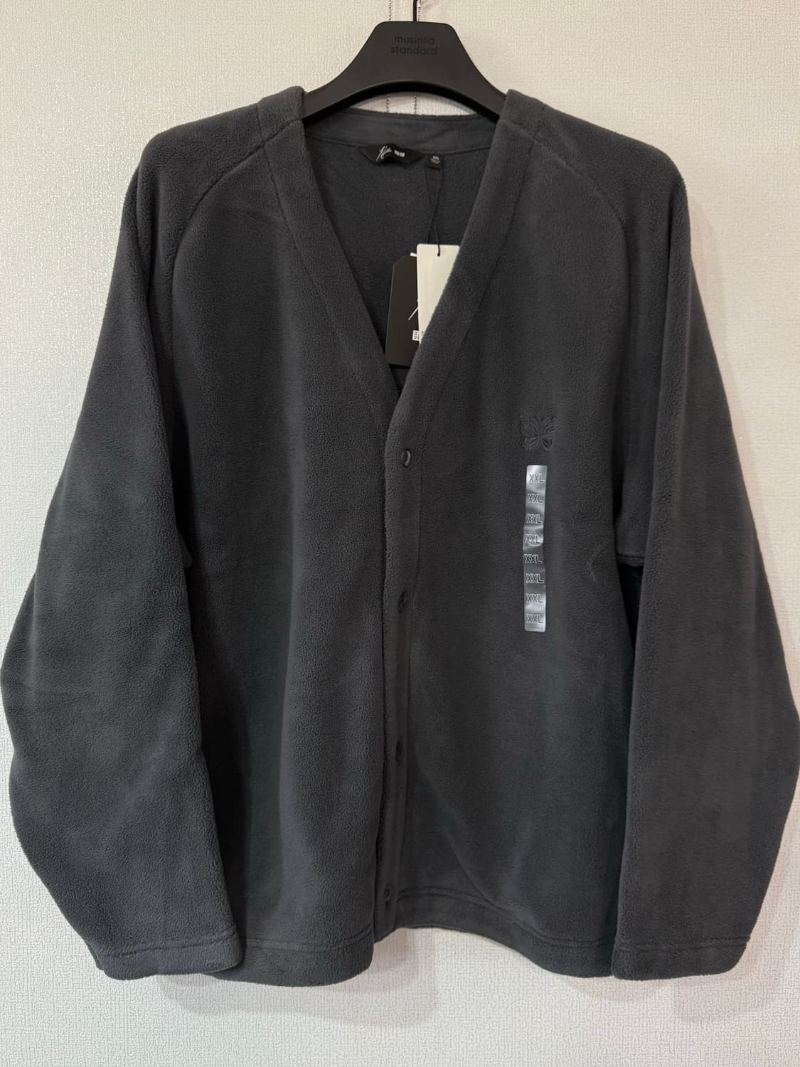 [2XL3XL] 유니클로 니들스 오버사이즈 플리스 가디건 그레이 상품이미지2