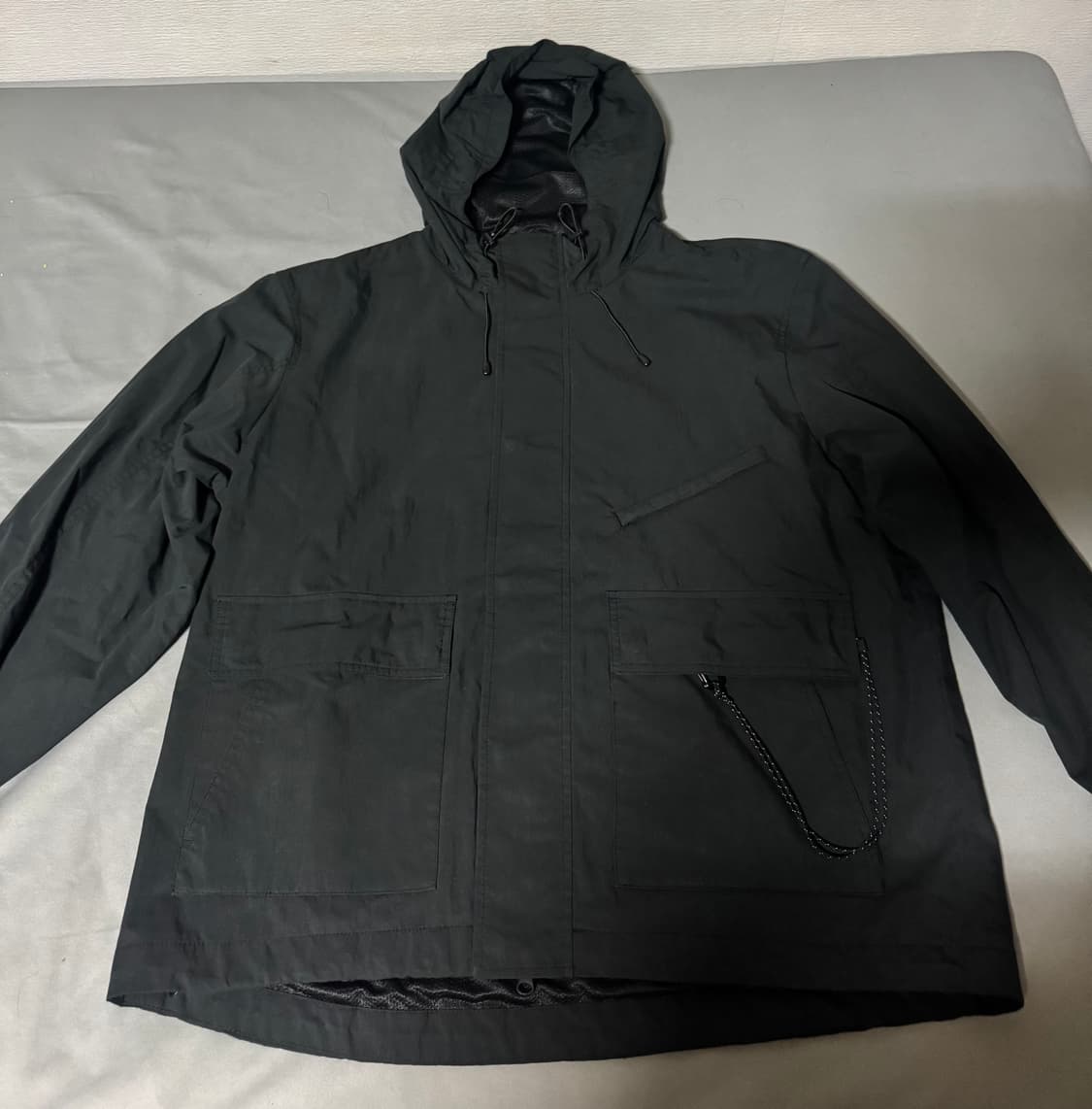 무신사 스탠다드 시티 레저 CN 후디드 윈드브레이커 재킷 블랙 L 상품이미지7