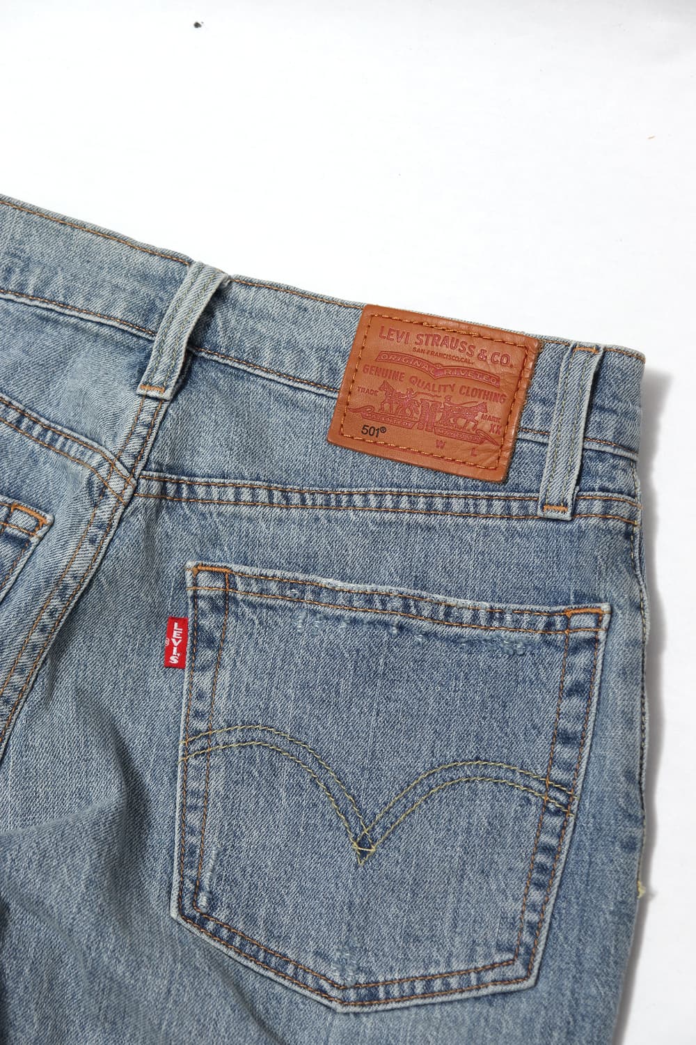 LEVIS 501 BIG E 리메이크 데님 팬츠 women 25 상품이미지9