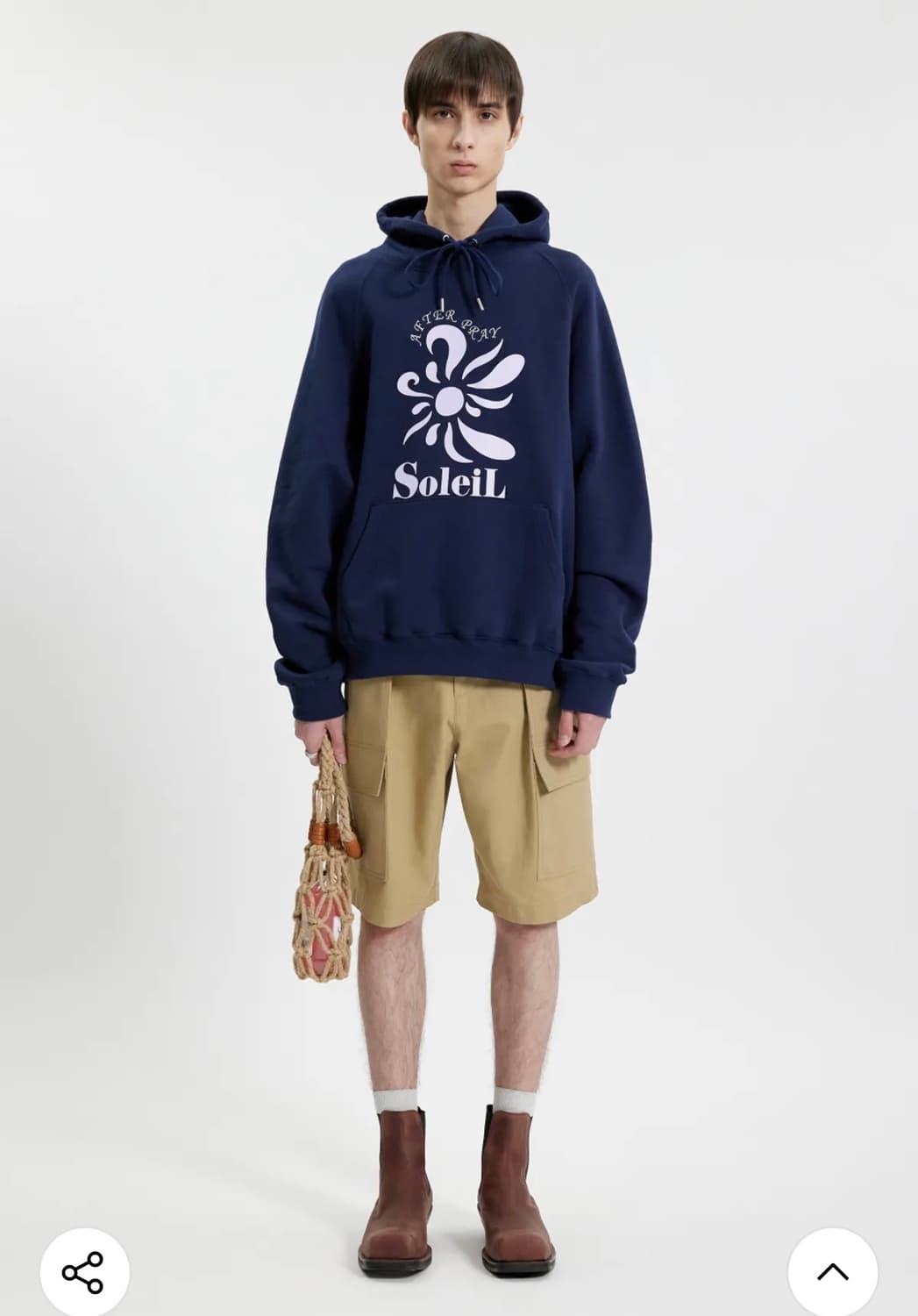 애프터프레이 솔레일 프린티드 후드티 L 상품이미지2