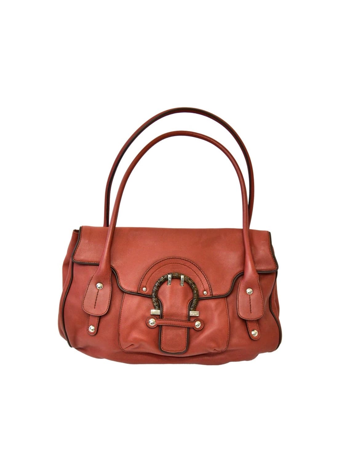 페라가모 브릭브라운 빈티지 숄더백 (정품) 상품이미지2