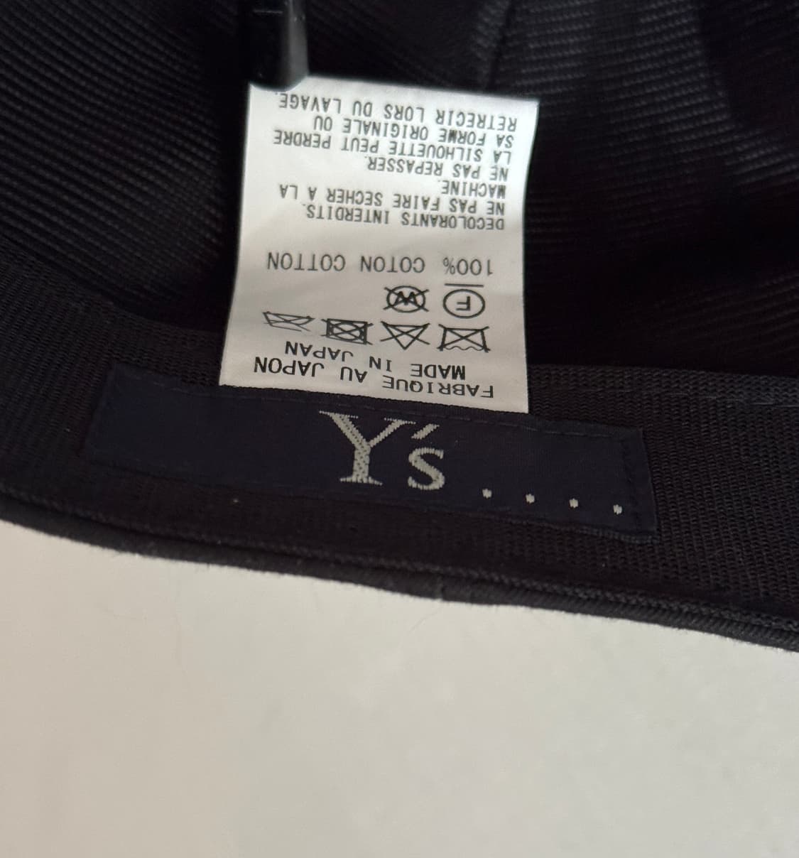 Y’s 요지야마모토 지퍼 캡 상품이미지5