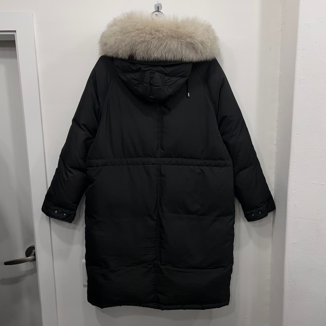 시슬리 구스다운 폭스 퍼 후드 롱 코트패딩 상품이미지5