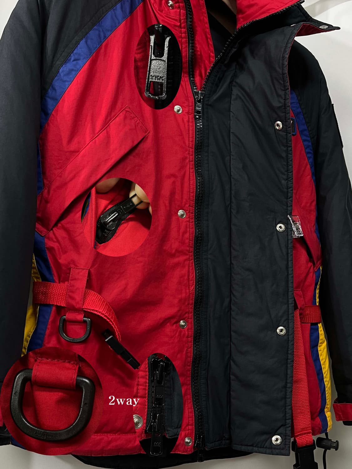 폴로 랄프로렌 1992f/w p와펜 레이싱 벨티드 스키코트 자켓 상품이미지7