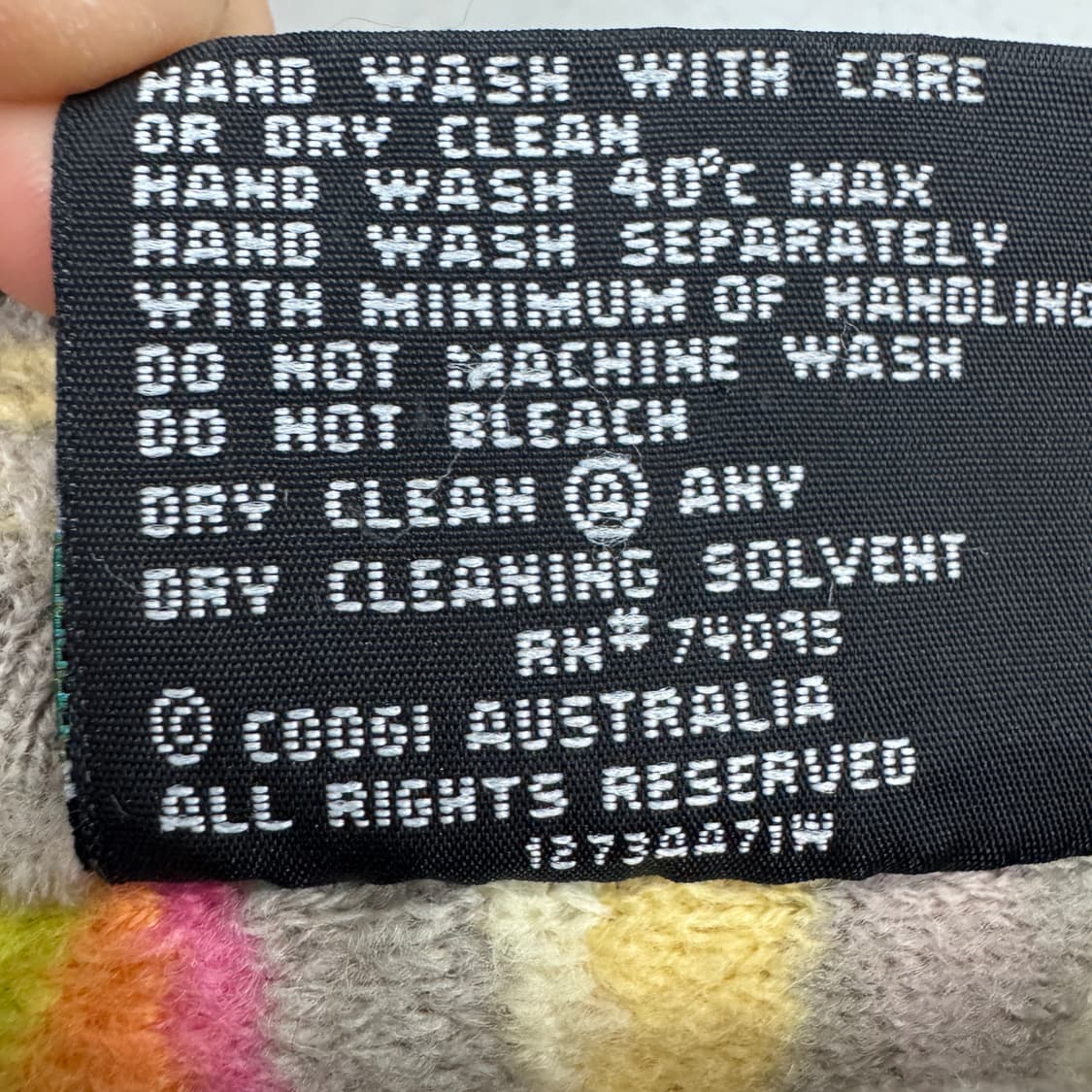 쿠지 오스트레일리아 멀티컬러 케이블 니트 상품이미지6