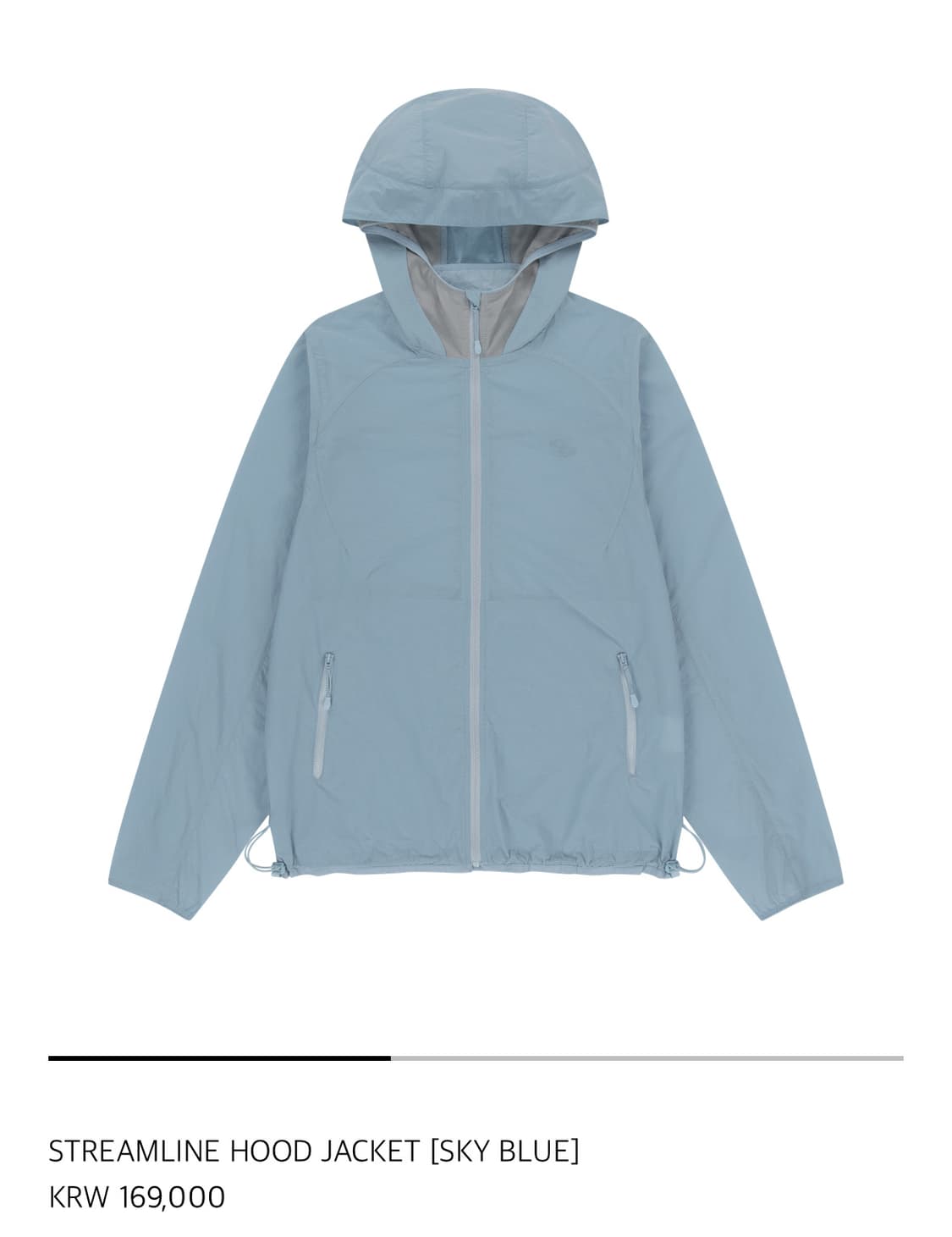 25SS-STREAMLINE HOOD JACKET [SKY BLUE] 상품이미지1