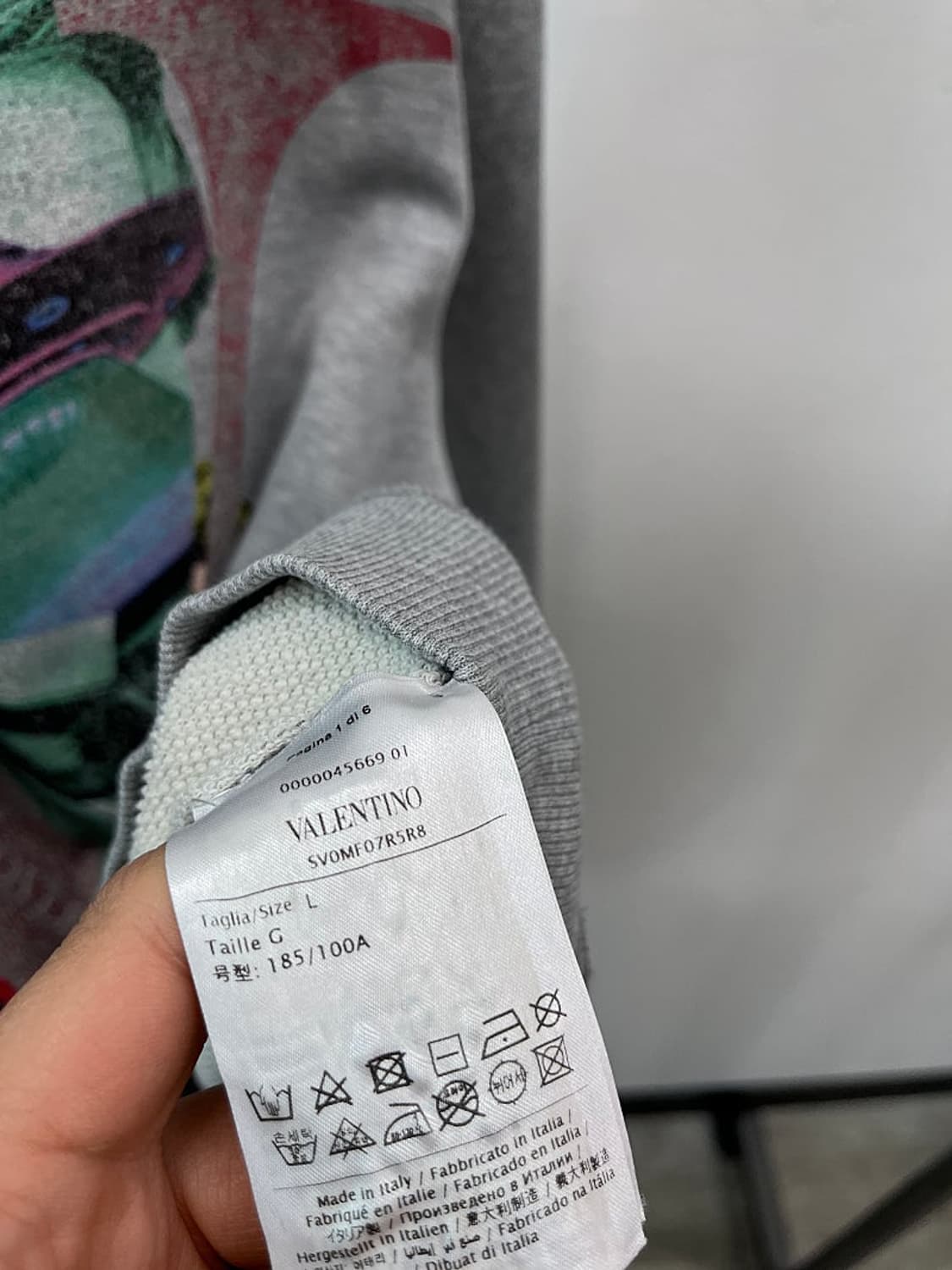 100-105) 발렌티노x언더커버 맨투맨  상품이미지7
