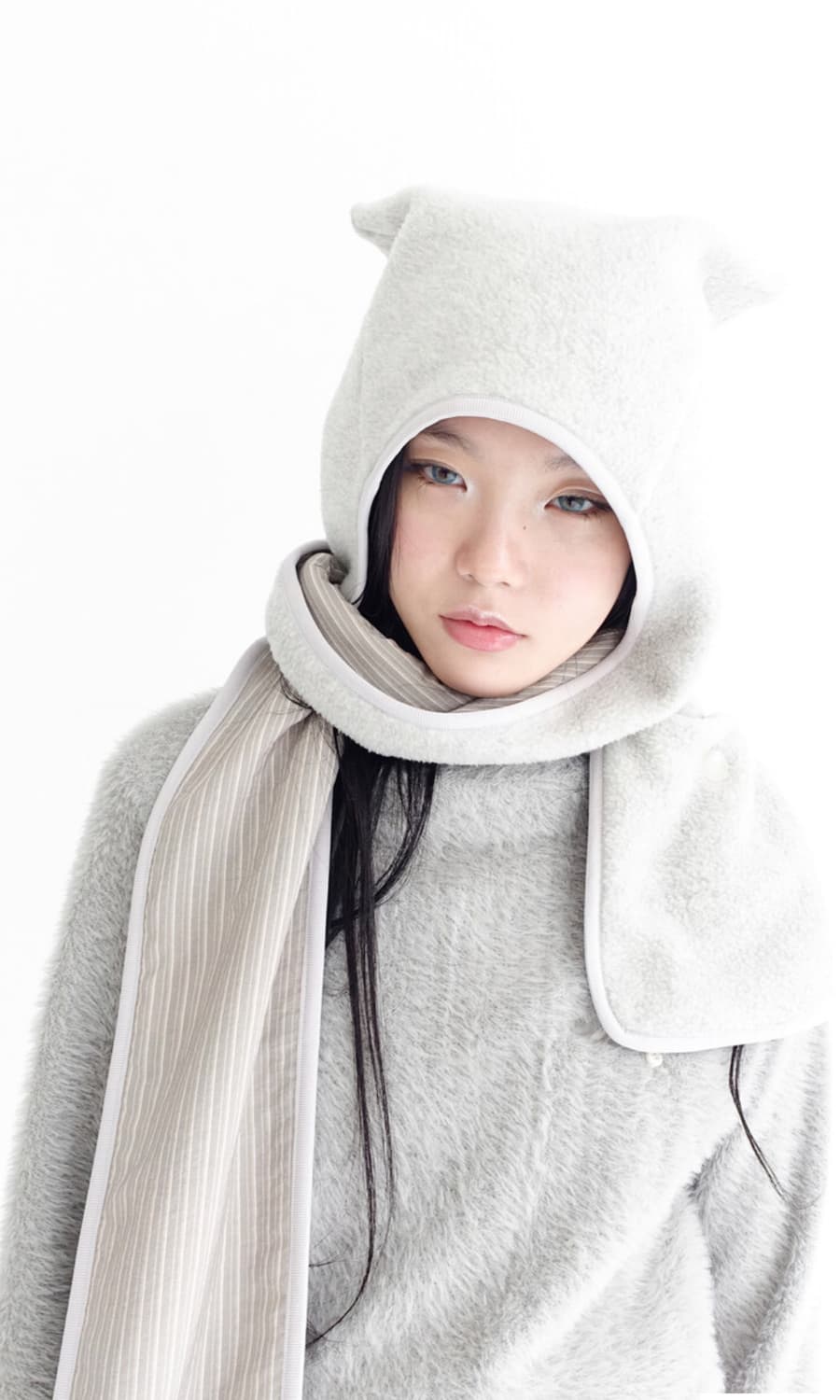 샵페어리 플리스 이어 후드 머플러 상품이미지1