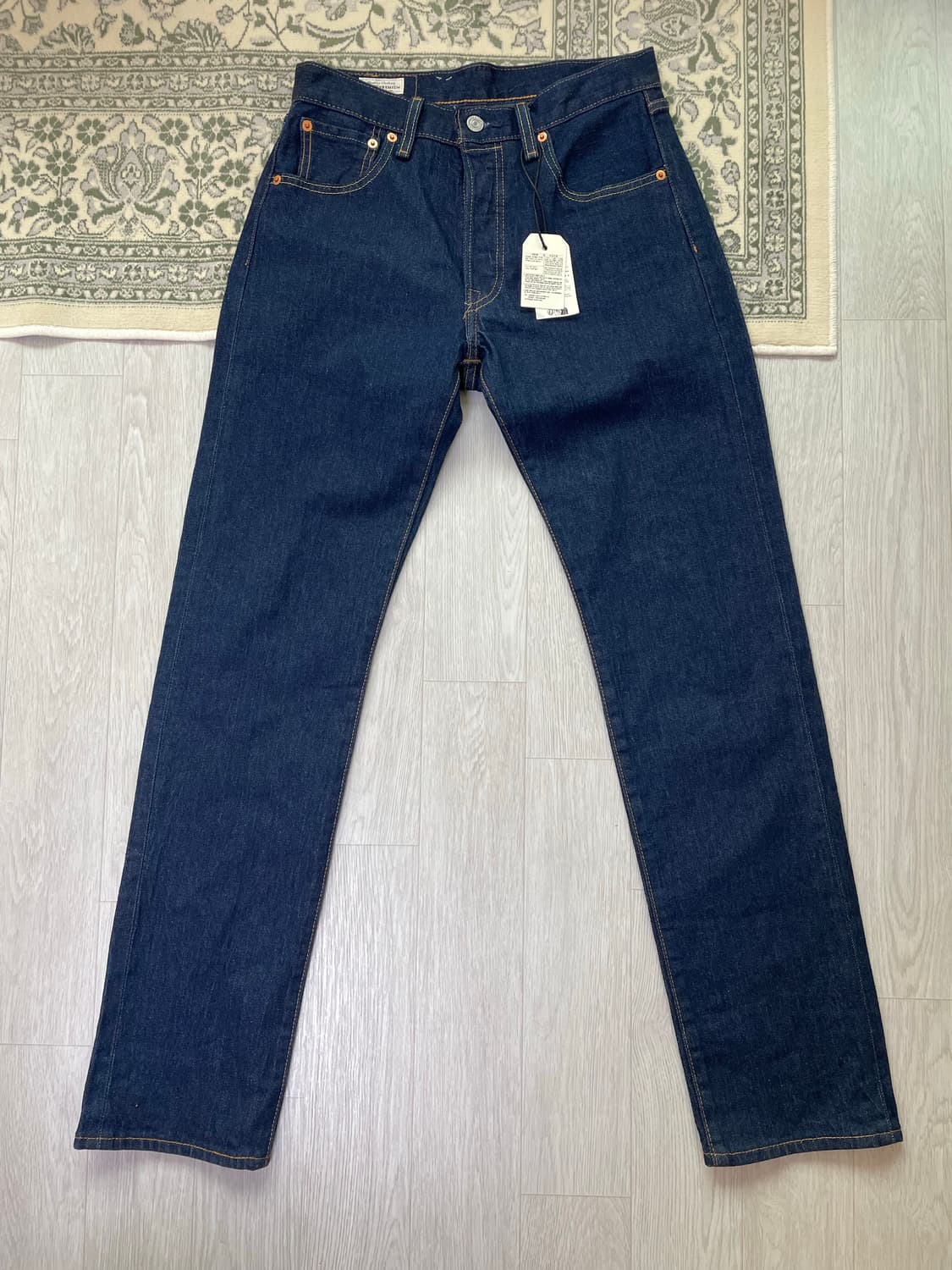 리바이스 501 93 프리미엄 데님 진 청바지 허리 28 기장 32 새상 상품이미지3