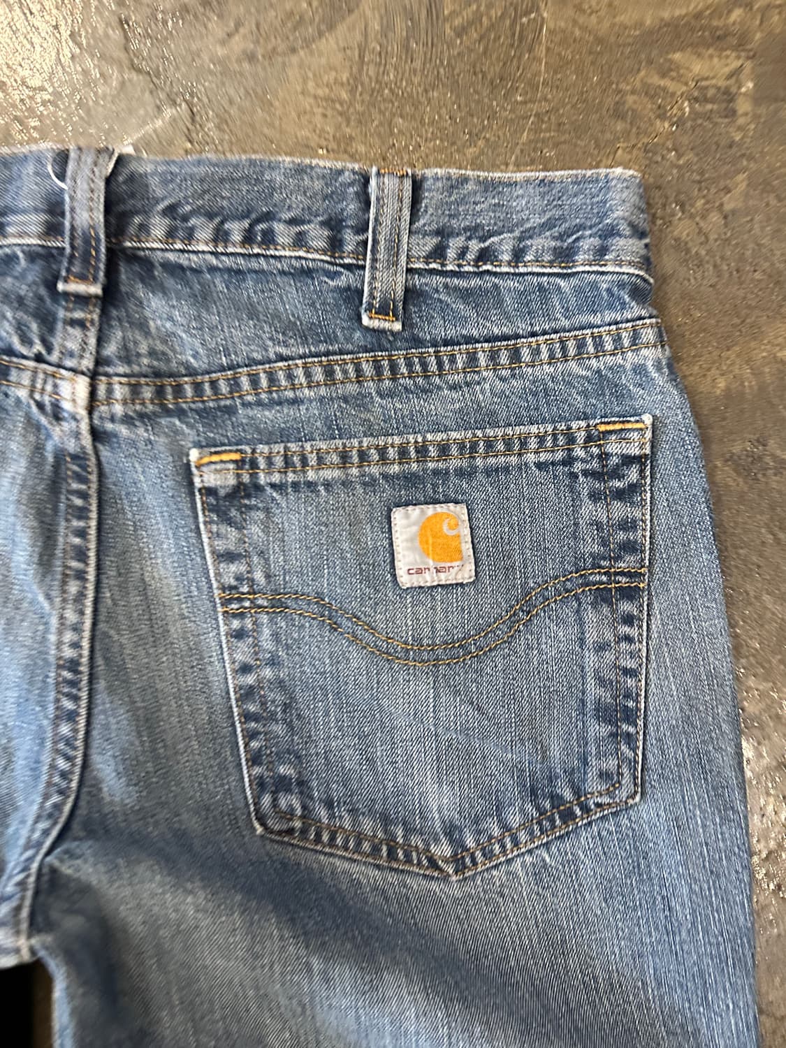 칼하트 릴렉스 스트레이트 데님팬츠 34x30 상품이미지6