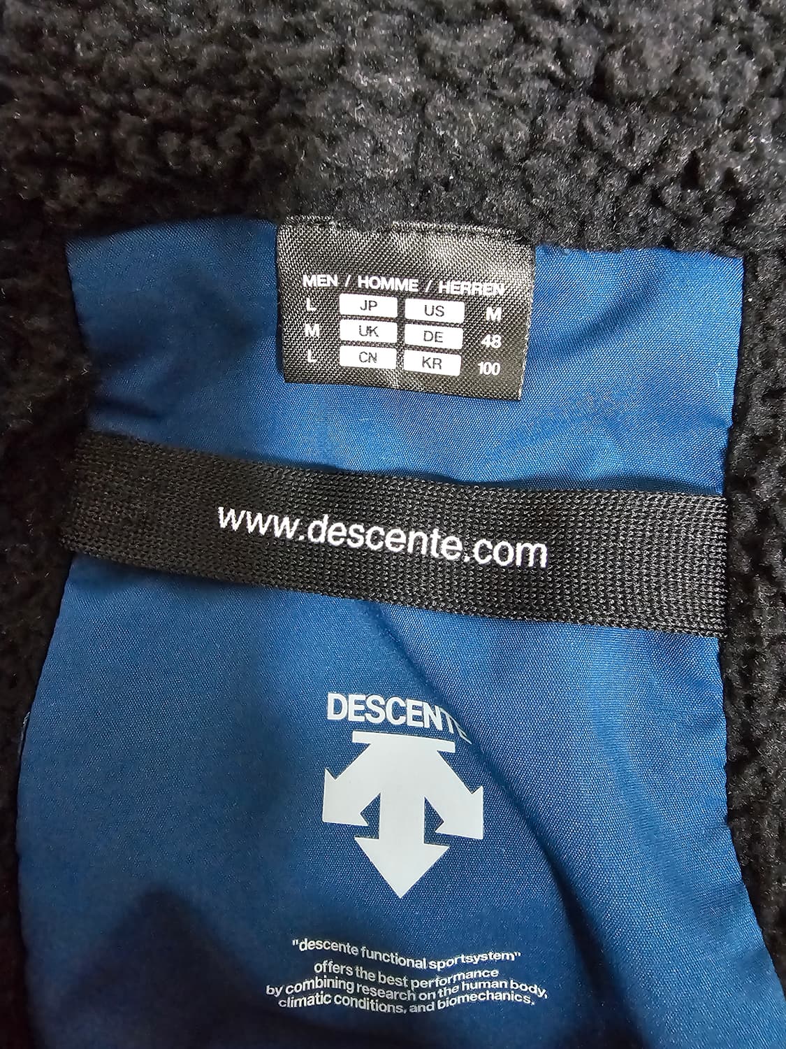 데상트 플리스 바람막이점퍼 100 상품이미지3