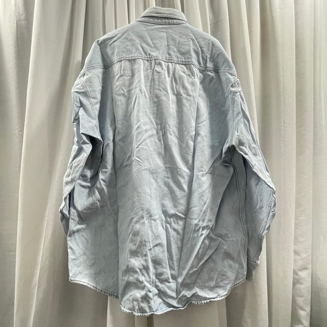 하드락 카페 굿즈/ 스카이돔 체스트로고 데님 셔츠/ L 상품이미지2