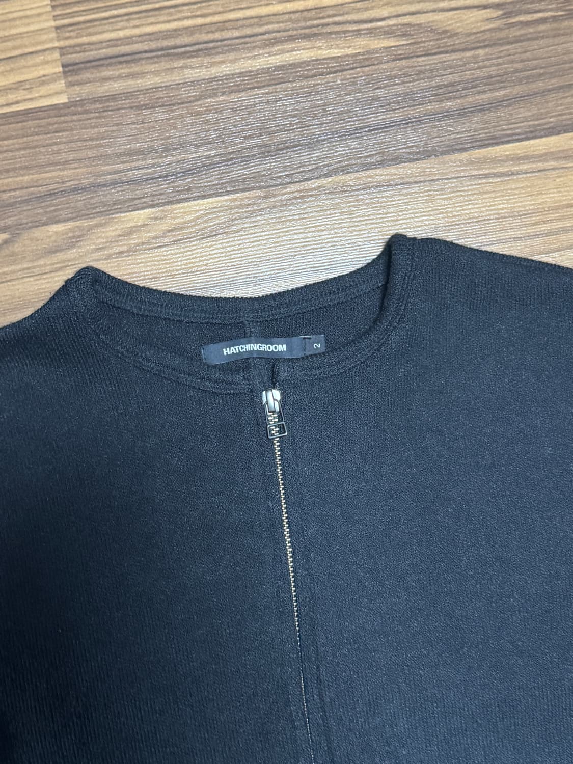 해칭룸 레이어 가디건 애쉬 블랙 2 상품이미지4