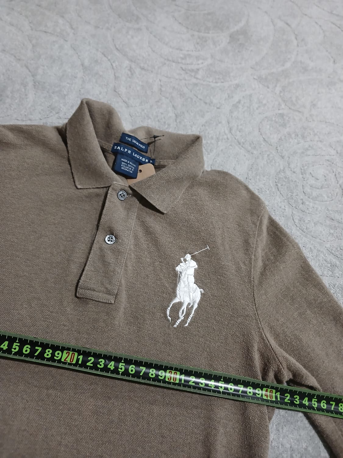 폴로 랄프로렌 빅포니 브라운 긴팔 카라티 M 상품이미지6