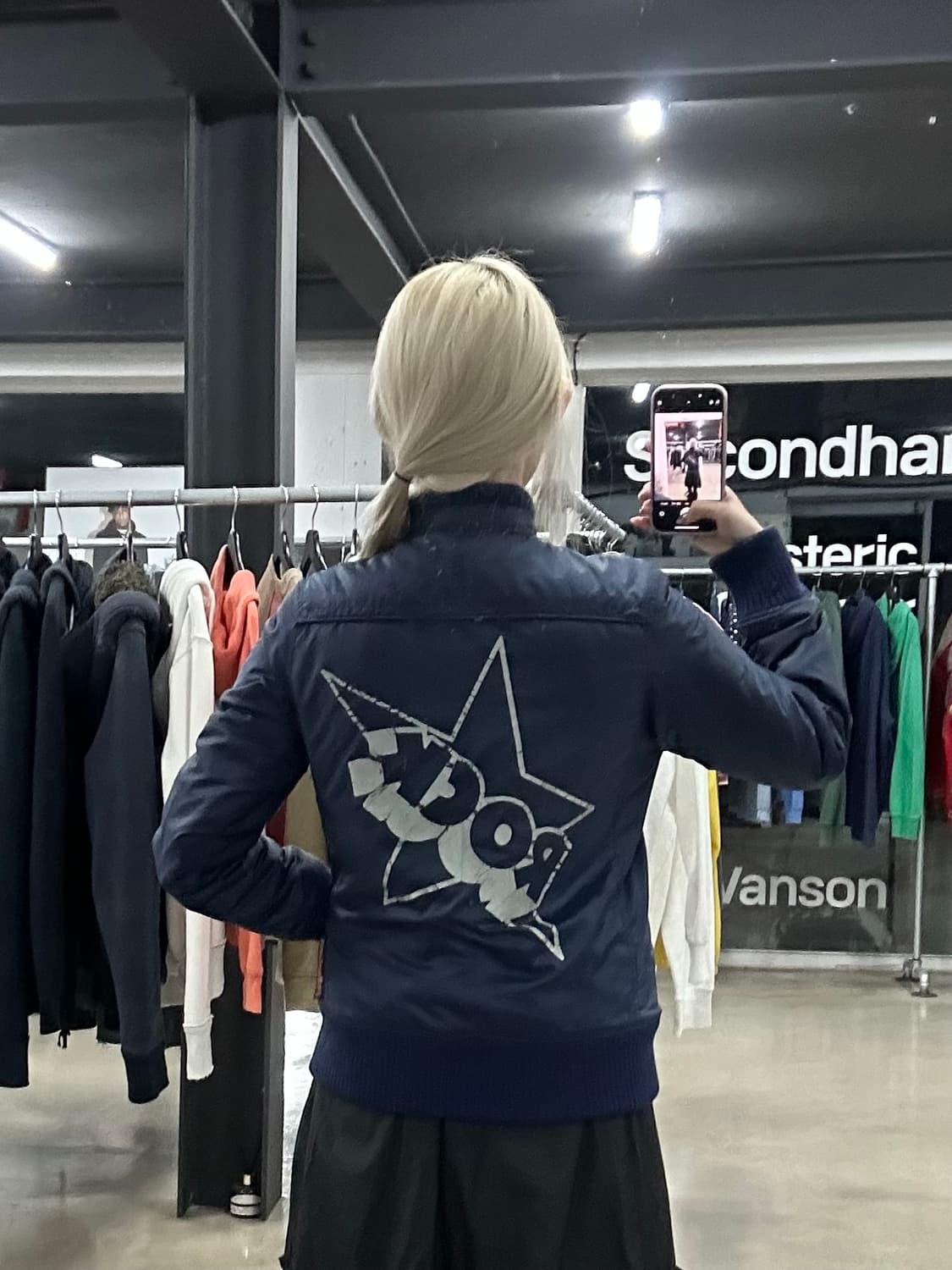 히스테릭 글래머 레이싱 패딩 자켓  상품이미지3