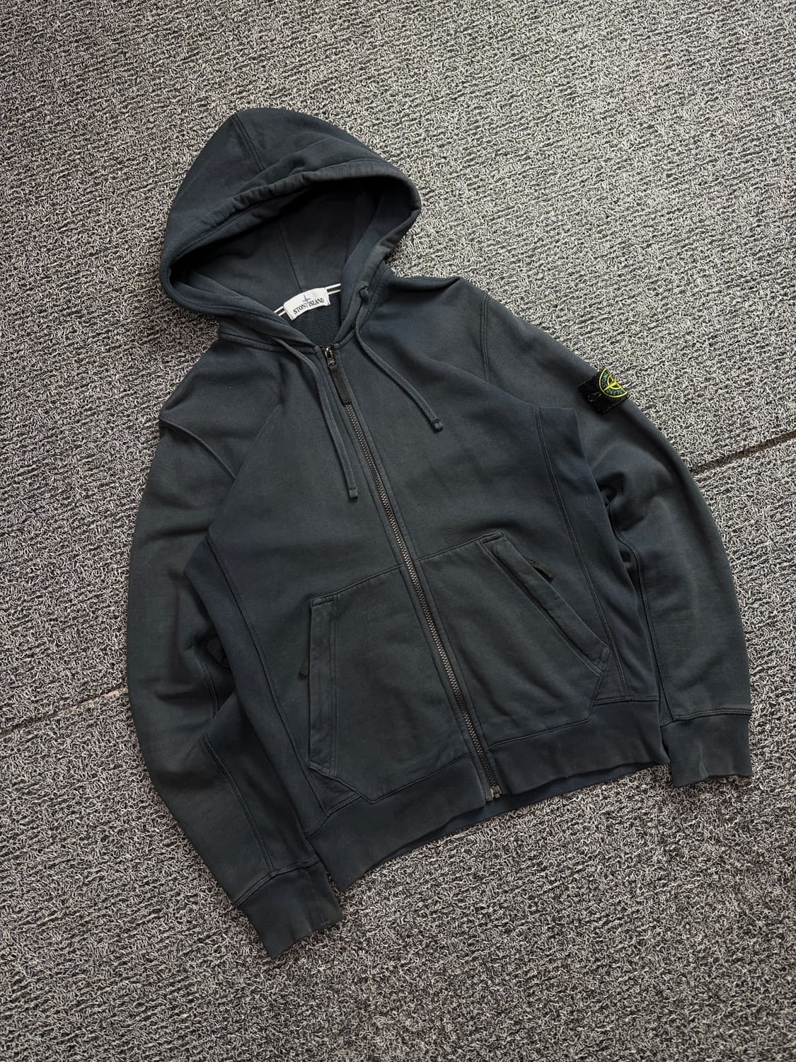 스톤아일랜드 사이드 와펜 코튼 플리스 후디집업 2314 상품이미지1