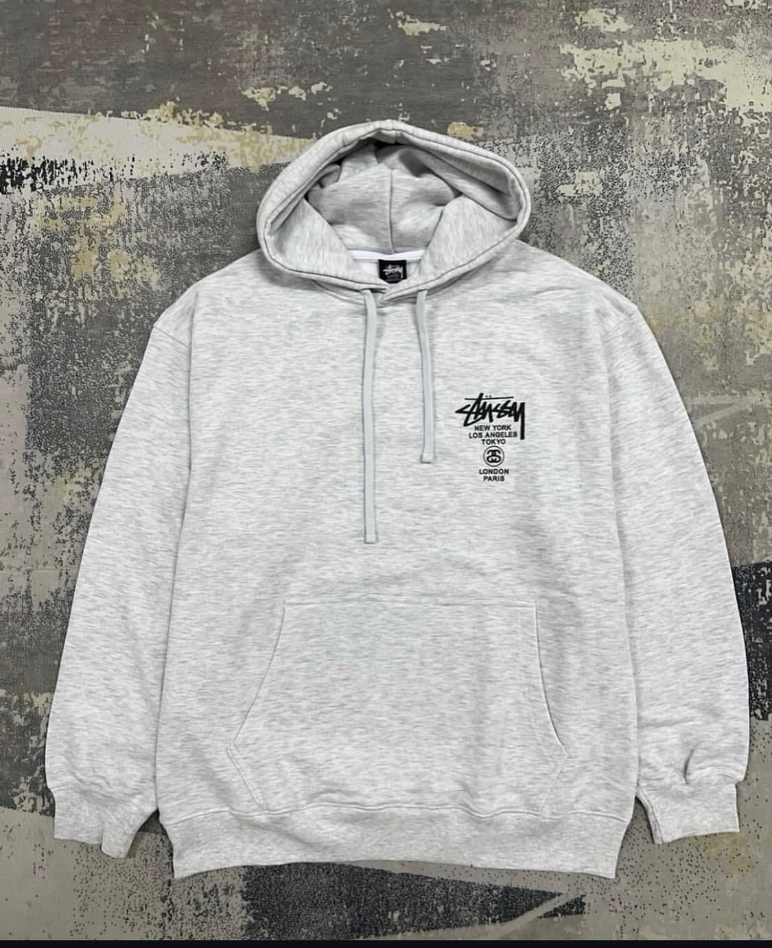 스투시 Stussy 월드투어 후드 그레이 상품이미지2