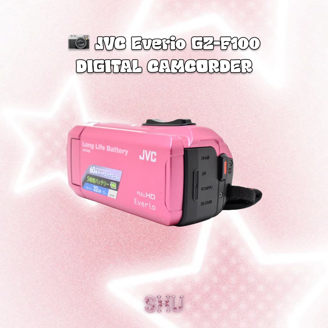 JVC 에브리오 GZ-F100 빈티지 디지털 캠코더 핑크 상품이미지7