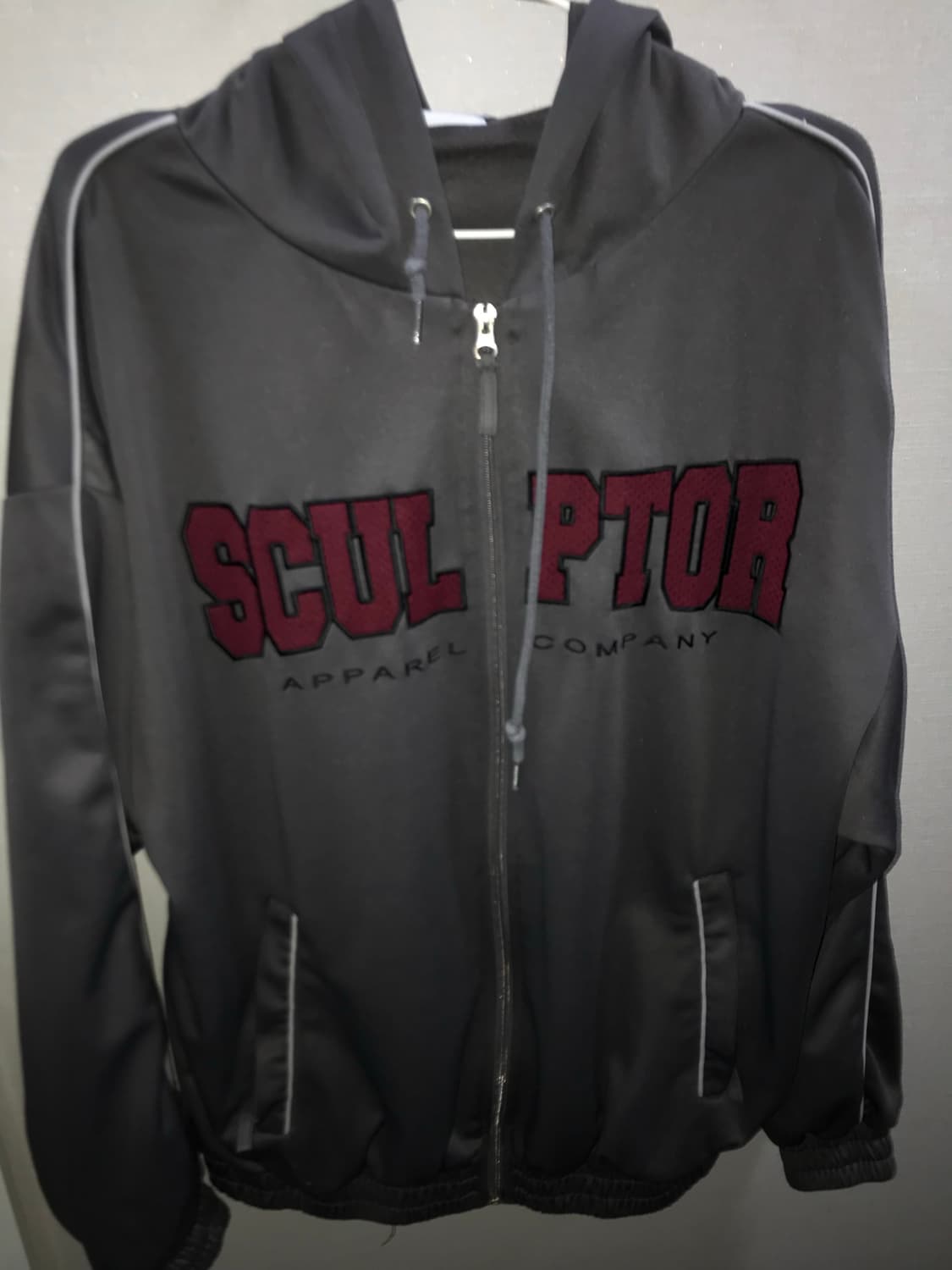 스컬프터 바시티 트랙 집업 후디 차콜 XL 상품이미지1