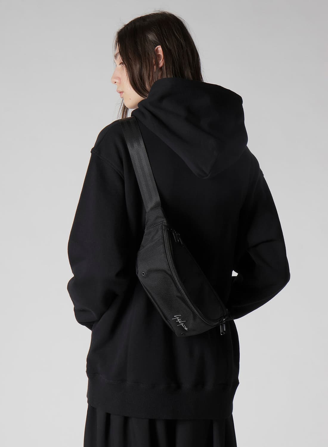 요지야마모토 / 25ss YY 시그니처 나일론 웨이스트백 상품이미지10