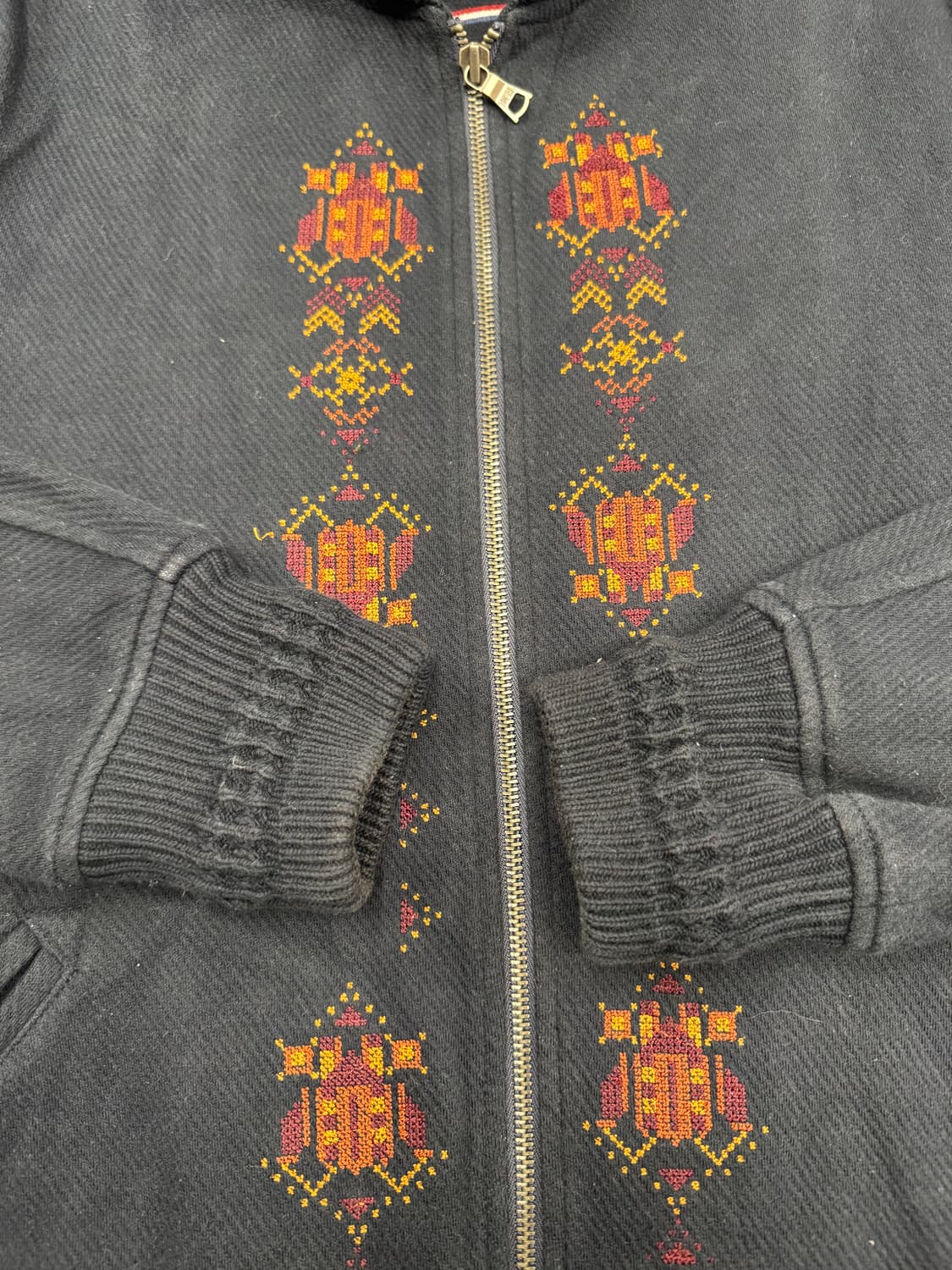 3)LUKA&Jean Ly 빈티지 자수 네이비 집업 자켓 상품이미지4