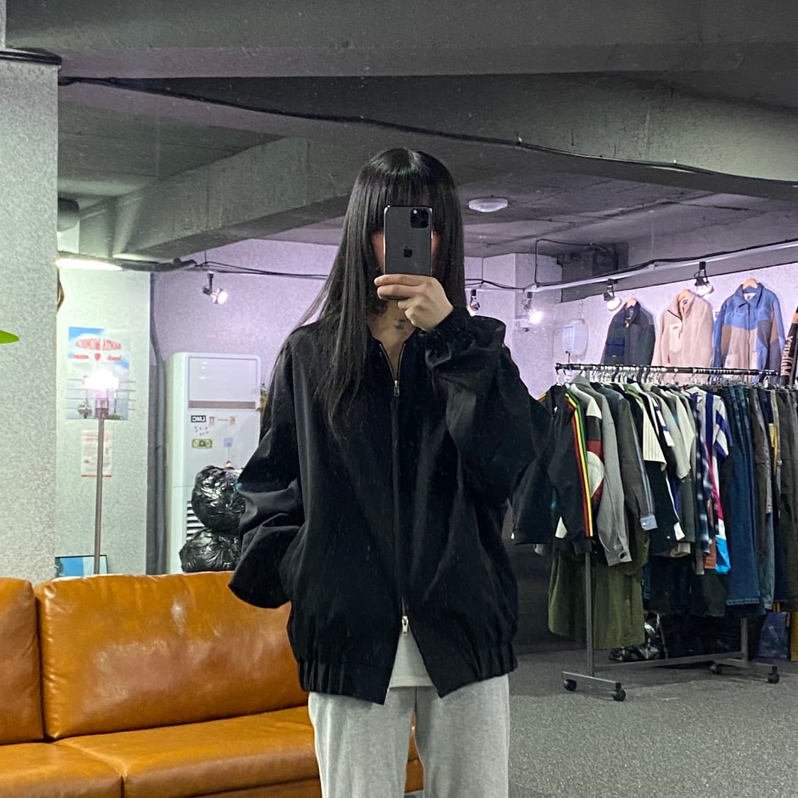 앤드모어 블랙 투웨이 블루종 자켓 B4517 상품이미지1