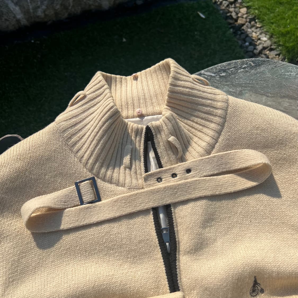 BeanPole 빈폴 암패치 니트 집업 상품이미지3
