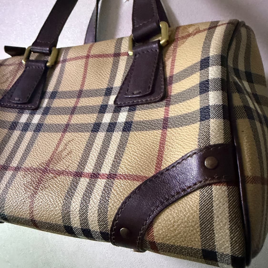 버버리 노바체크 PVC 보스톤 토트백 상품이미지3