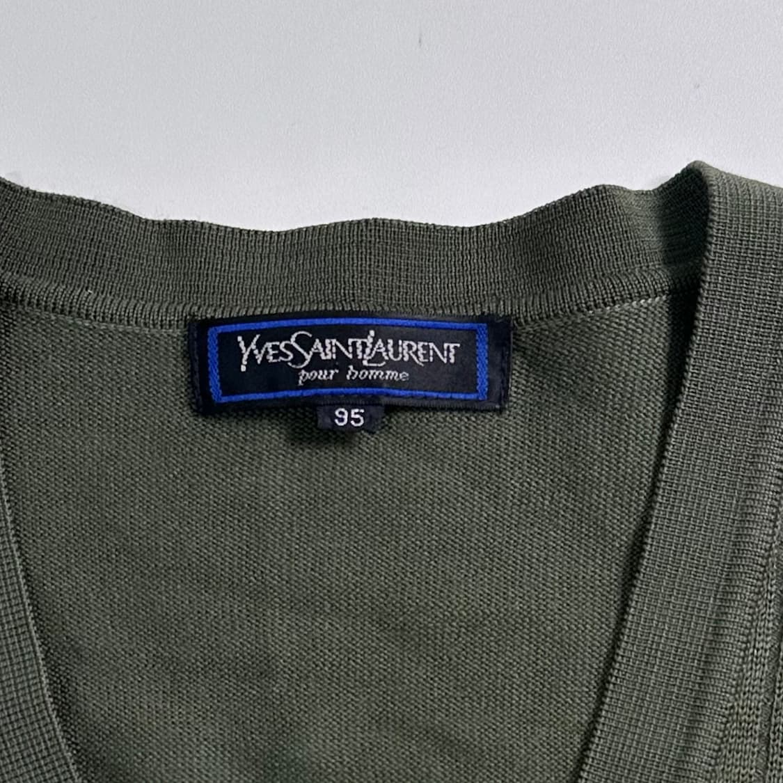 90s 입생로랑 카키 니트  상품이미지5