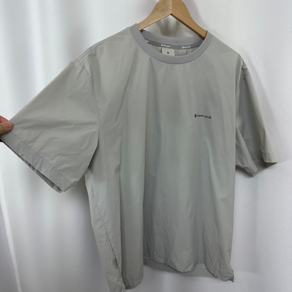 스노우피크 남자 얇은 스판 반팔티 빅사이즈 110   택사이즈 110 총 상품이미지4