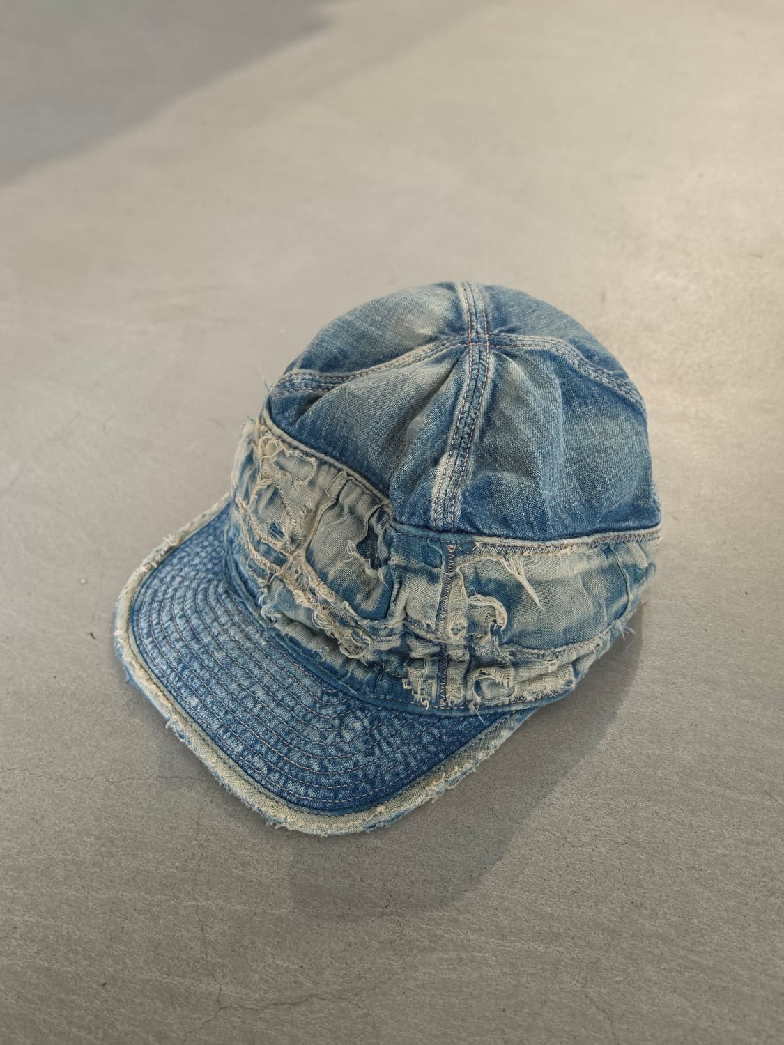 캐피탈 노인과 바다 12oz 데님 크래쉬 캡 상품이미지3