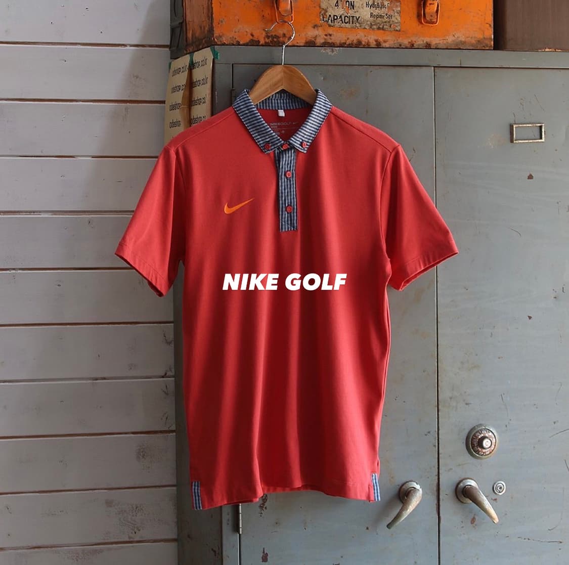 (착용컷) 나이키 골프 반팔 카라 티셔츠 (남성용 L) 상품이미지1