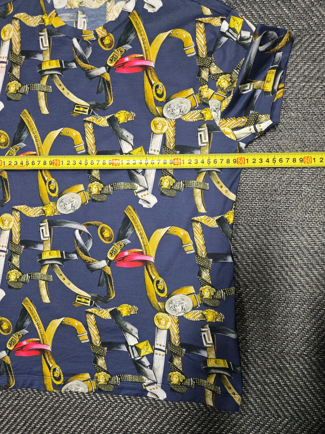 베르사체 벨트 프린팅 반팔 티셔츠 상품이미지6