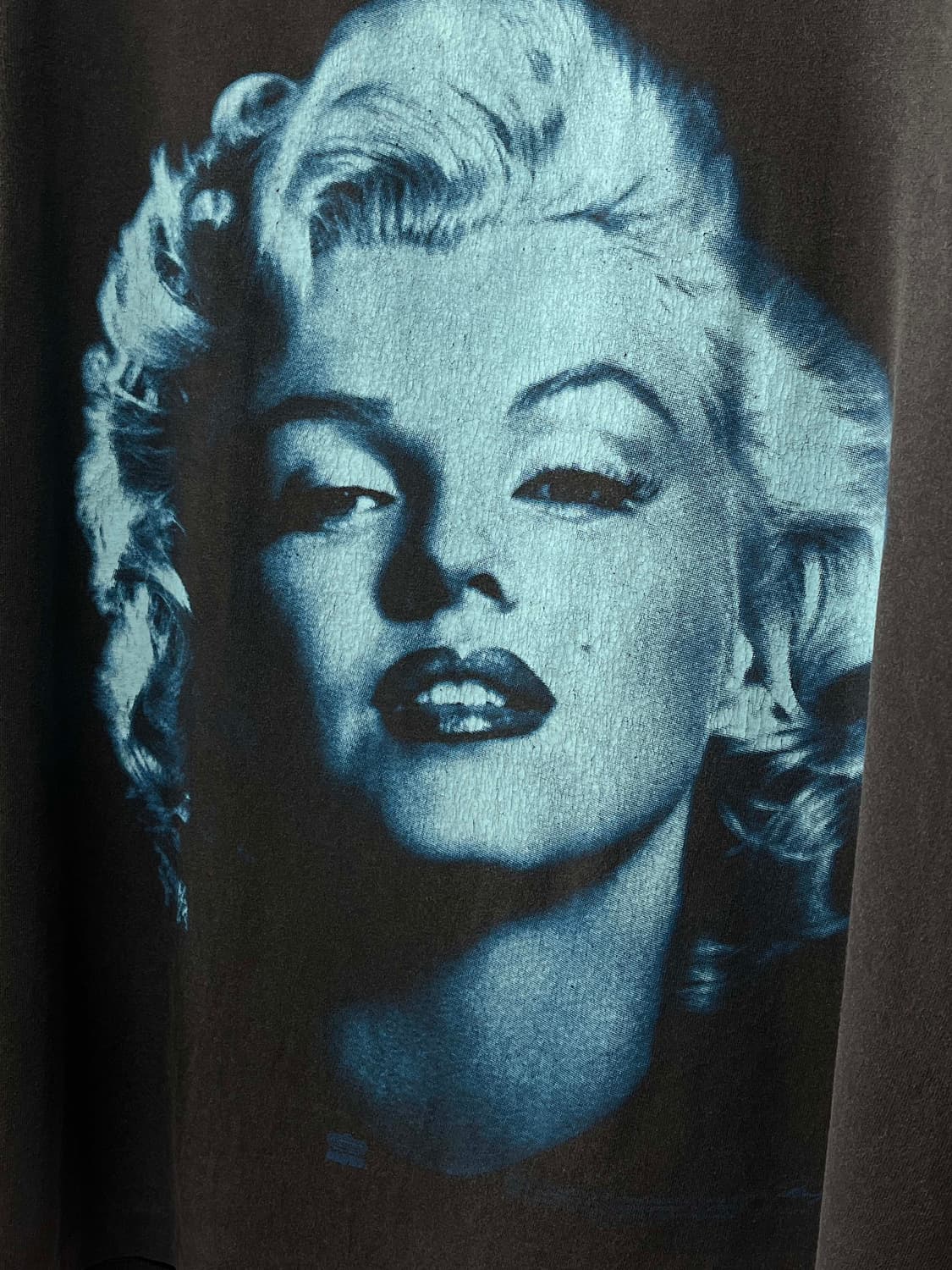 1994's 마를린먼로 페이스 크랙 페이딩 빈티지 티셔츠 상품이미지4