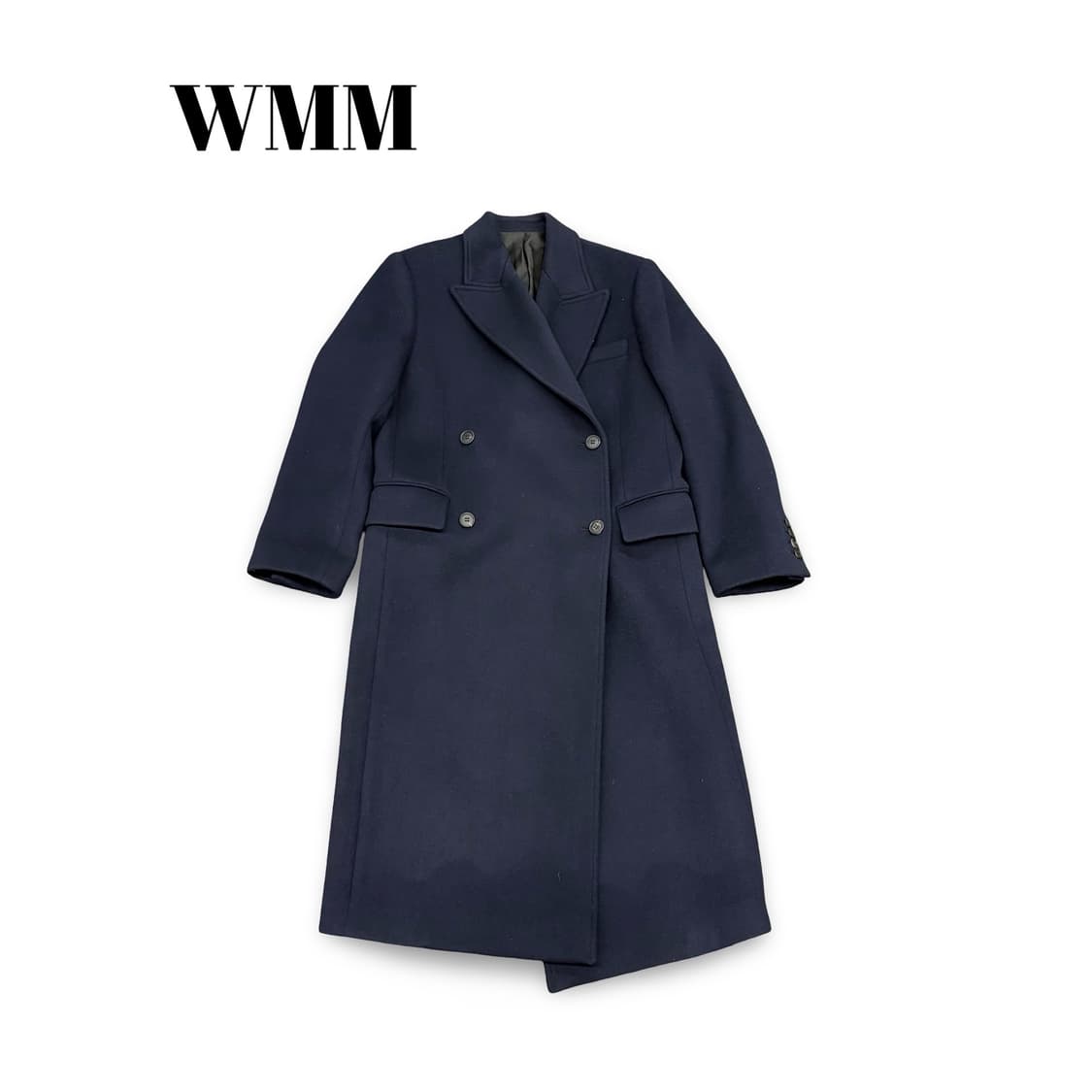 WMM 네이비 더블 브레스티드 코트 상품이미지1