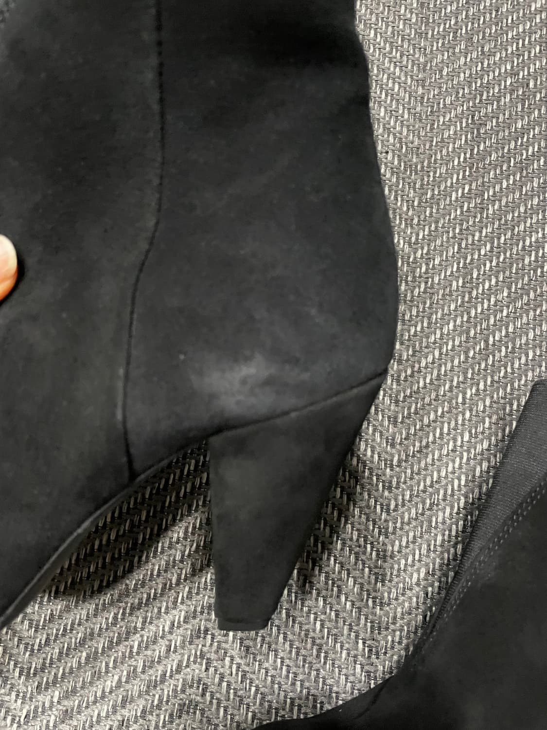 H&M 웨스턴 스웨이드 앵클 부츠 블랙 EU37/한국235 상품이미지5