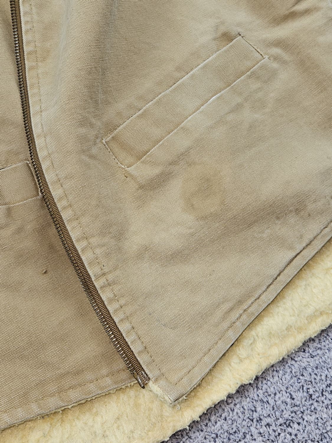 USA 칼하트 덕 캔버스 쉐르파 워크 베스트 (상세설명참조)/ 10356 상품이미지8