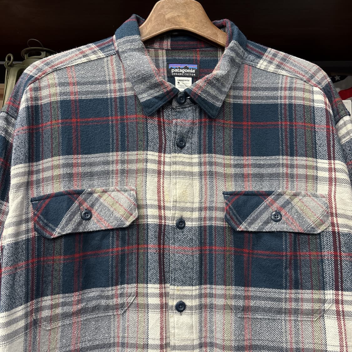 파타고니아 오가닉코튼 피요르드 플란넬 체크셔츠 투포켓 N879 상품이미지3