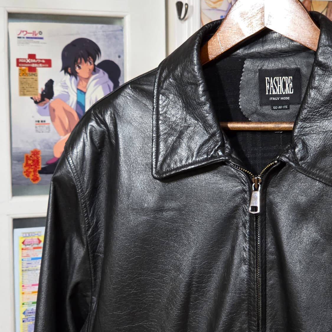 빈티지 소가죽 블랙 자켓 상품이미지3