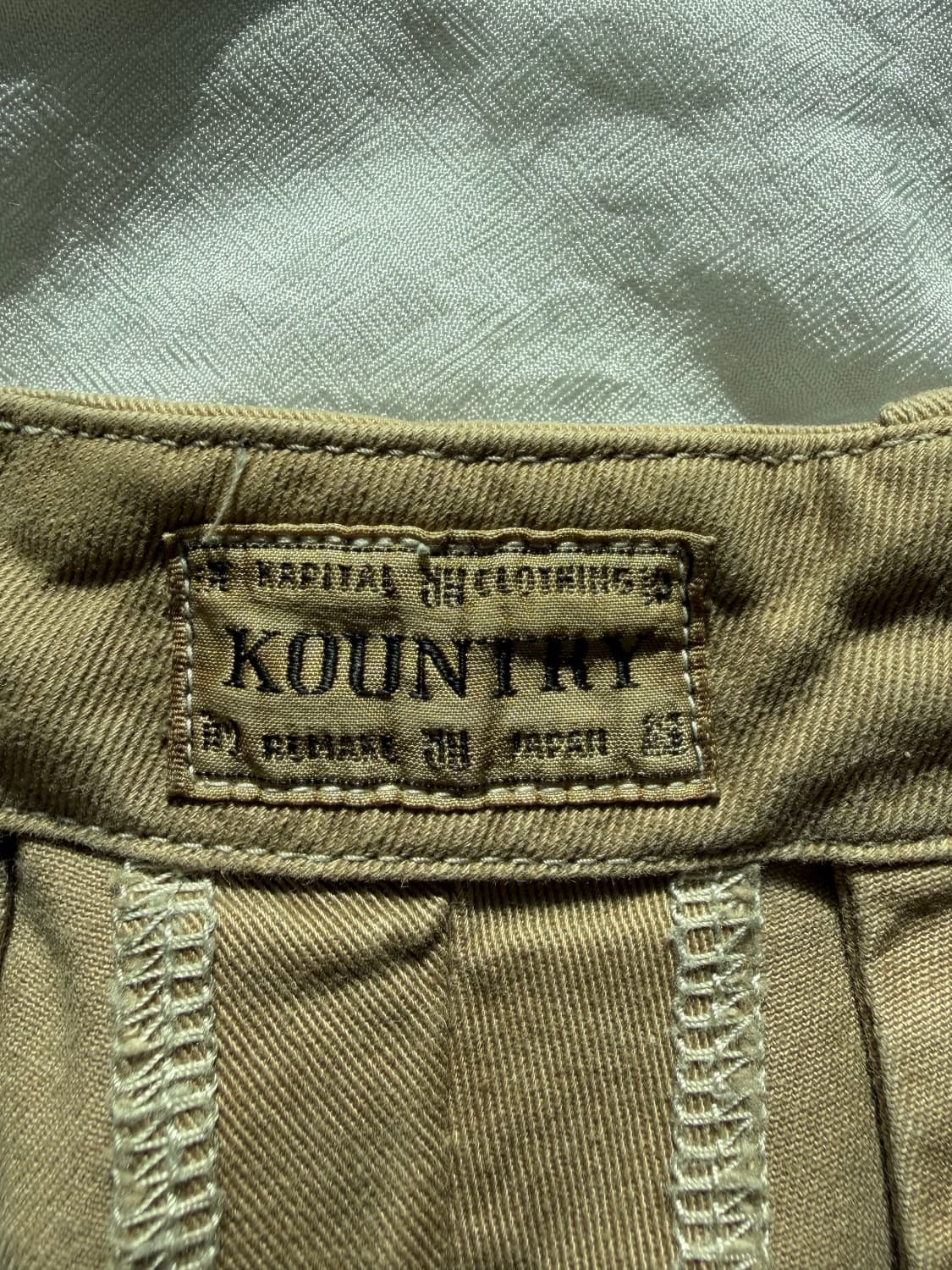 캐피탈 카츠라기 하이 웨이스트 님 팬츠 베이지 2사이즈 상품이미지6