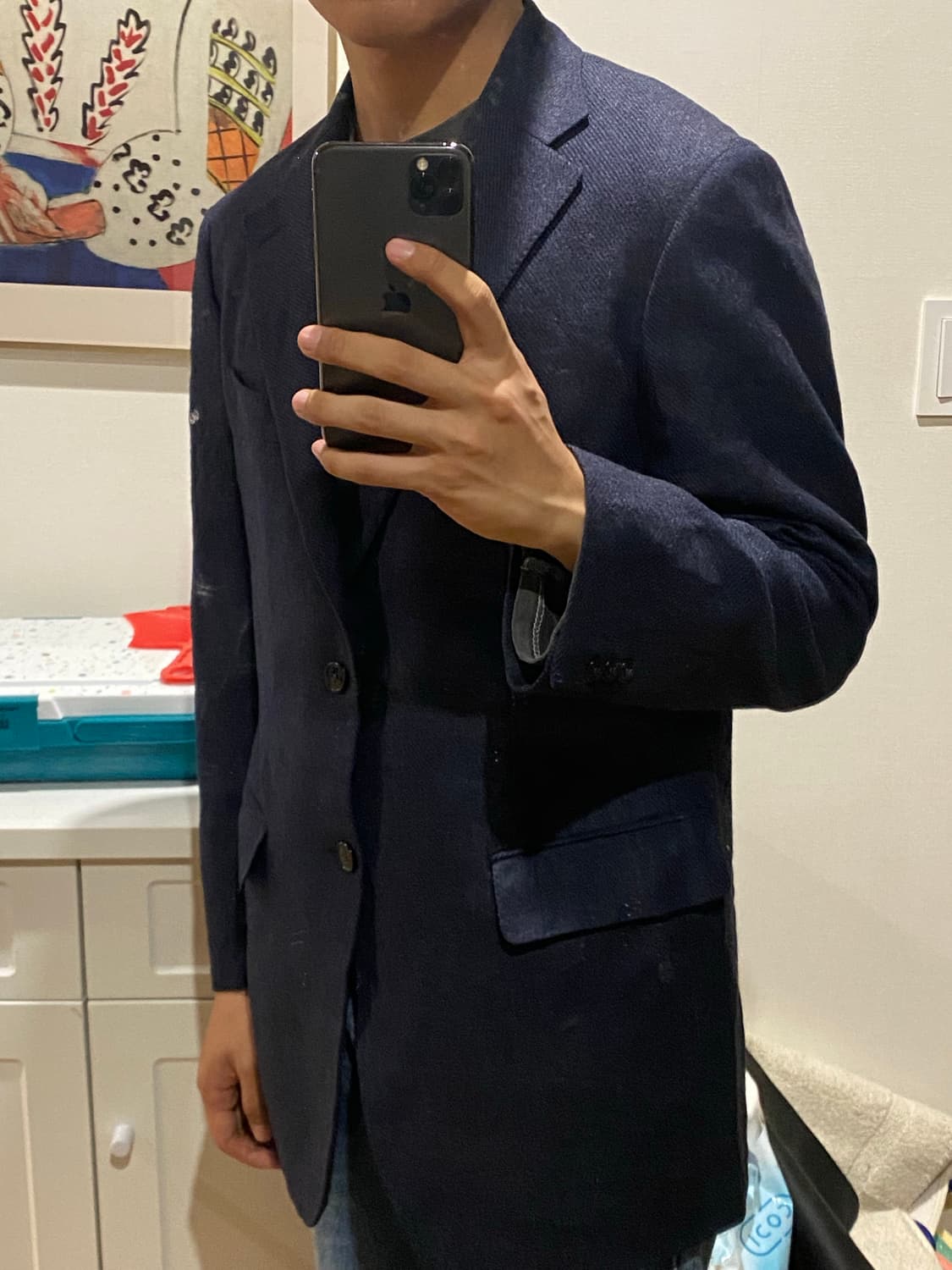 Wool/Cashmere/Silk 2B Blazer 상품이미지3