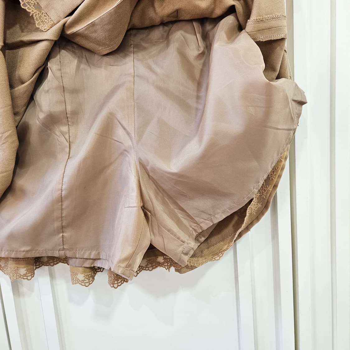 엑시즈팜 (axes femme) 초코무드 레이스 큐롯 스커트 상품이미지7