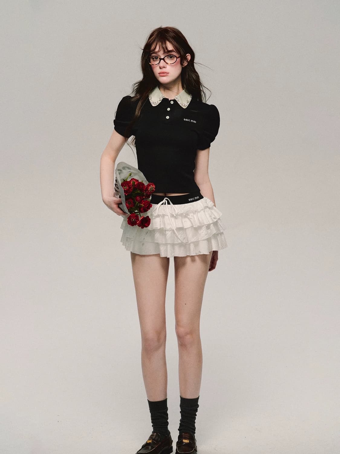 oakmoo 오크무 케이크 퍼프 캉캉 스커트 s 상품이미지2