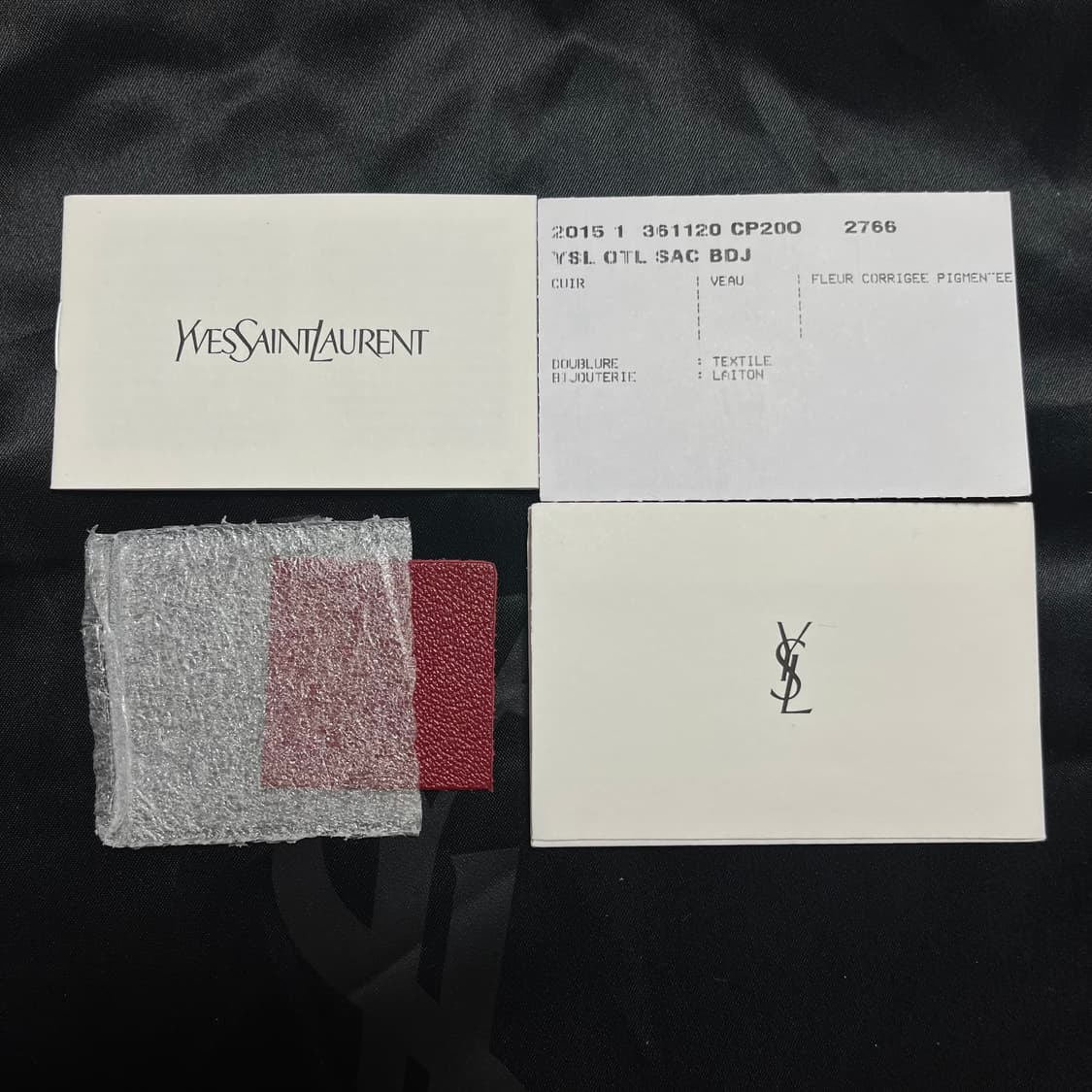 생로랑 YSL 클러치(레드) 상품이미지6