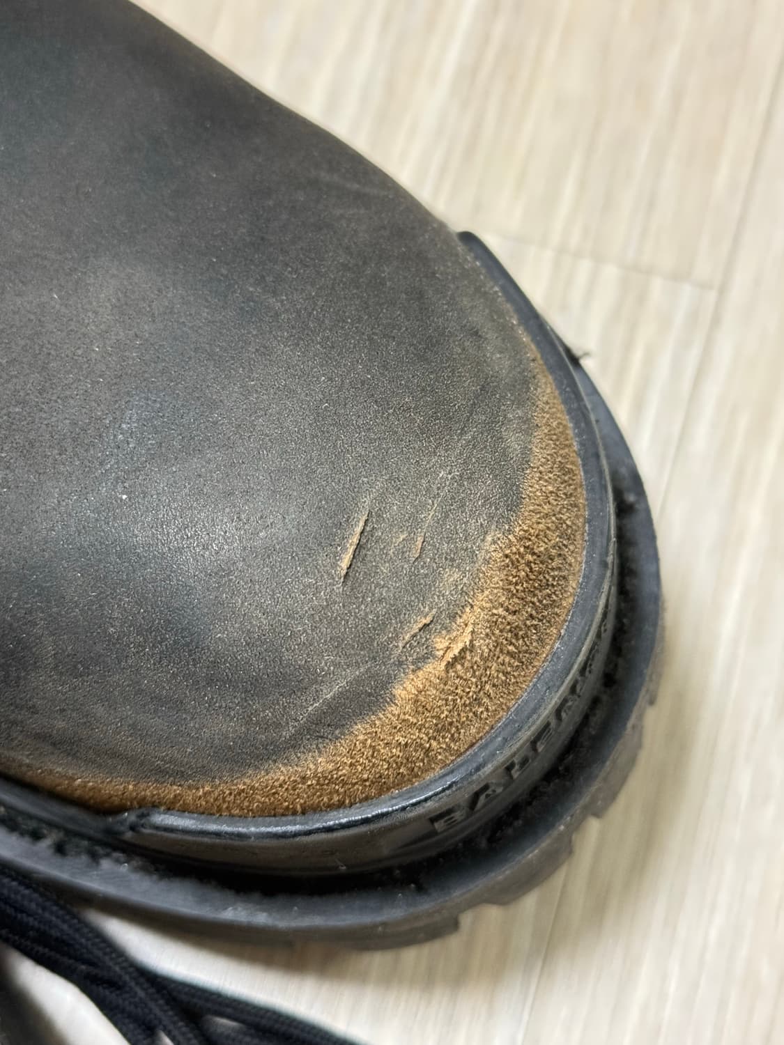 발렌시아가 스트라이크 부츠 빈티지 이펙트 레더 40 상품이미지3