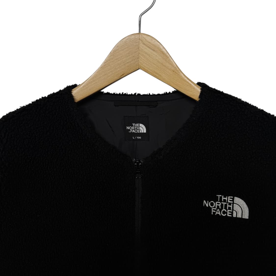 노스페이스 로고 플리스 블루종 집업자켓 상품이미지2