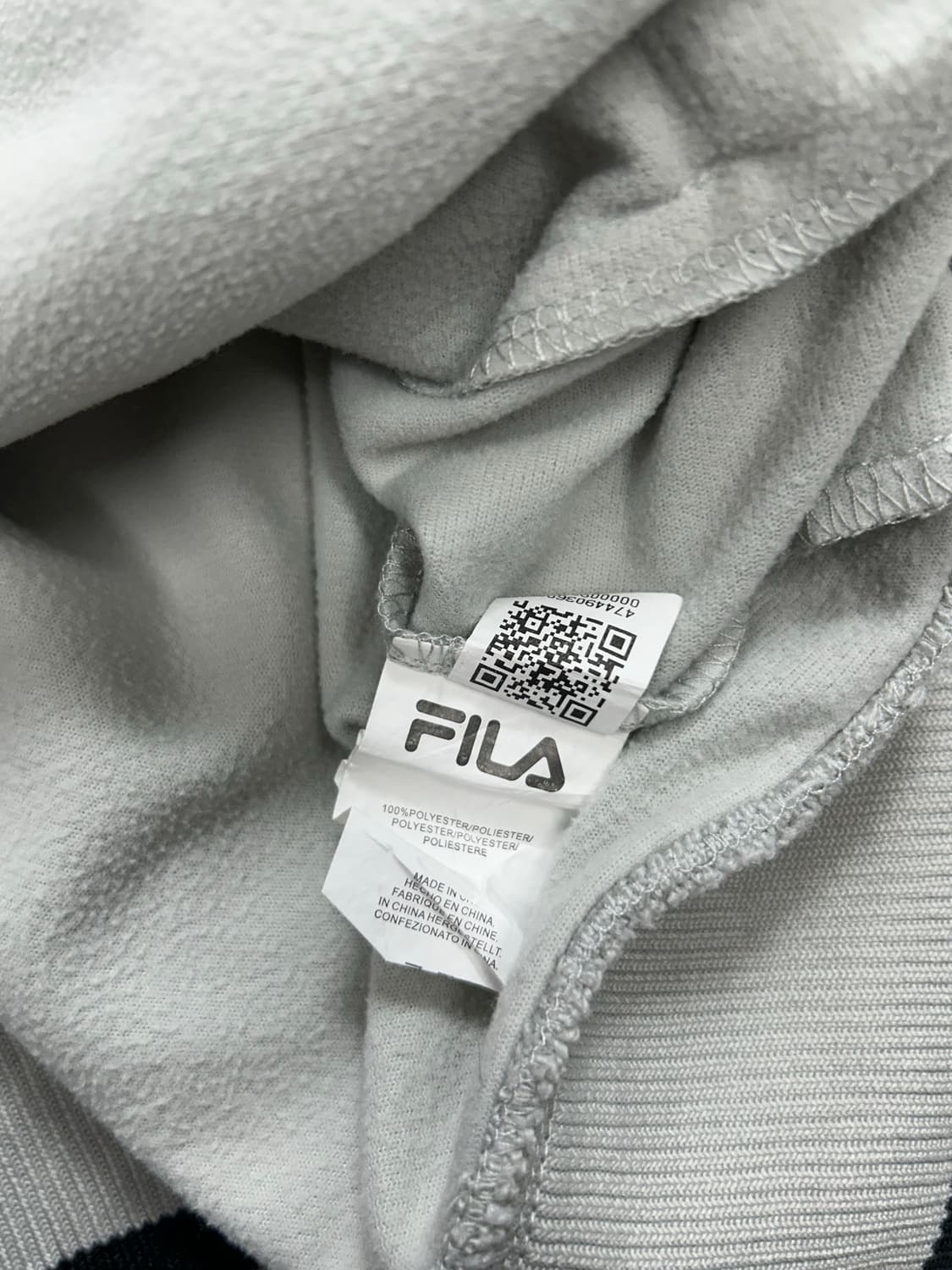 휠라 그레이 배색 트랙탑 져지 XL 상품이미지9