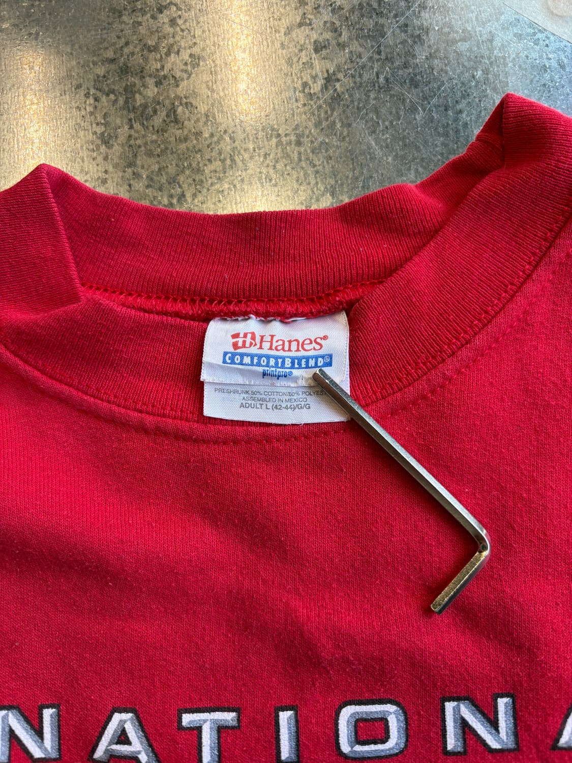 00s 헤인즈 02년 풋볼 우승 기념 스웻셔츠 상품이미지4