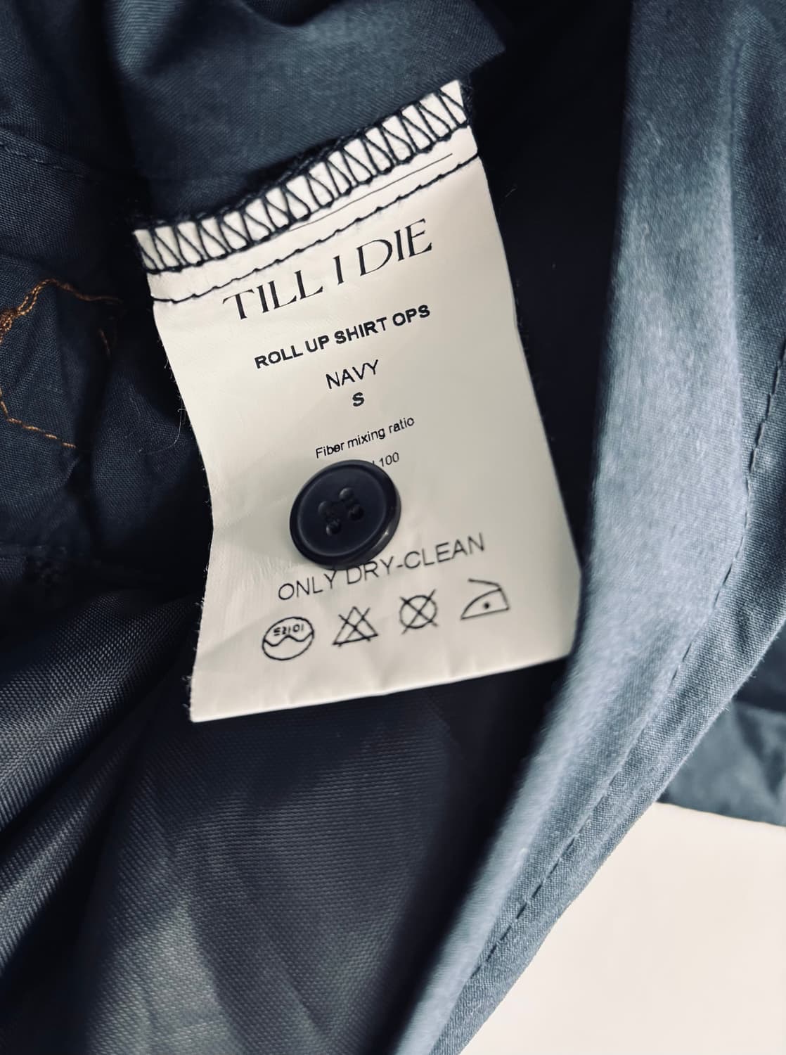 틸아이다이 TILL I DIE 롤업 셔츠 원피스 상품이미지6